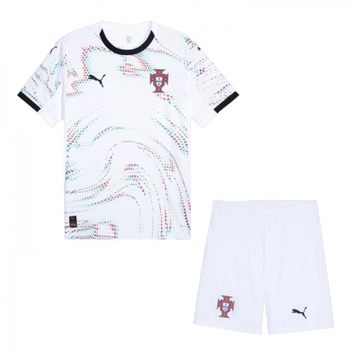 Fotballtrøye Portugal Bortedrakt 2025 Kortermet - Barn(+ Shorts) Fotballtrøye Portugal Bortedrakt 2025 Kortermet - Barn(+ Shorts)